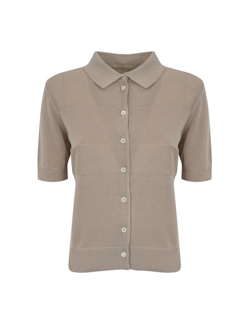 Cardigan stile polo Ostrica DRUMOHR | L1Z309 00001130